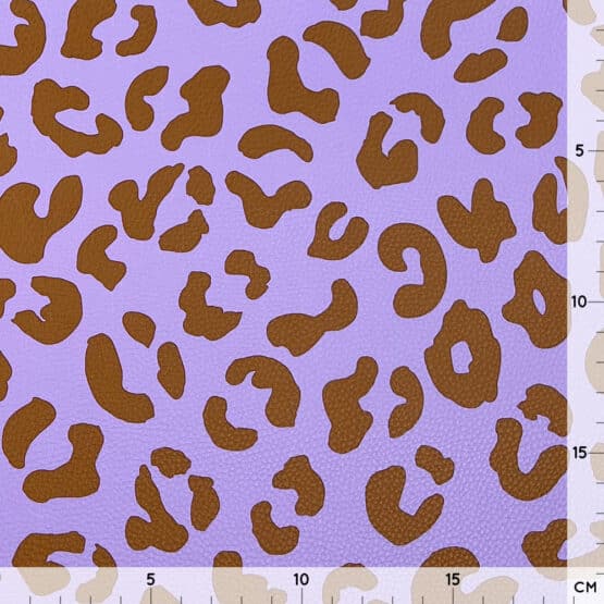 Kunstleder Leo Lavendel Zimt 1