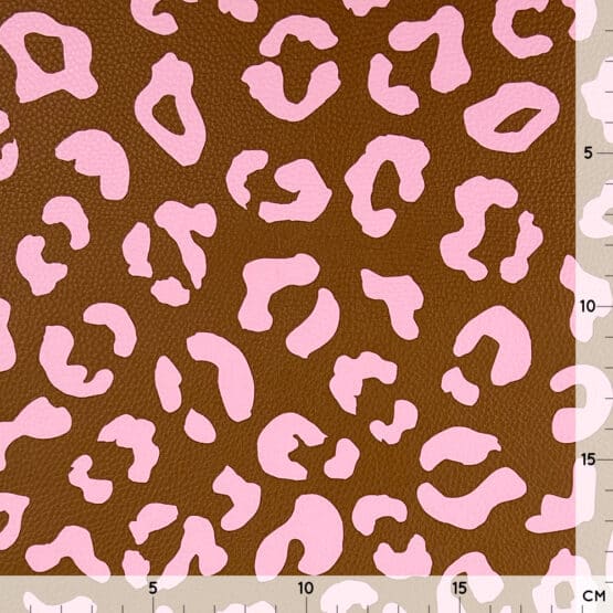 Kunstleder Leo Zimt Lachs Rosa 2