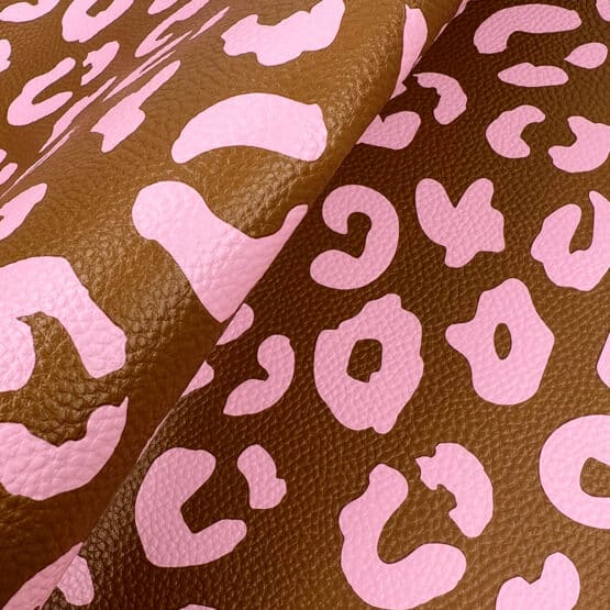 Kunstleder Leo Zimt Lachs Rosa 4 Jpg