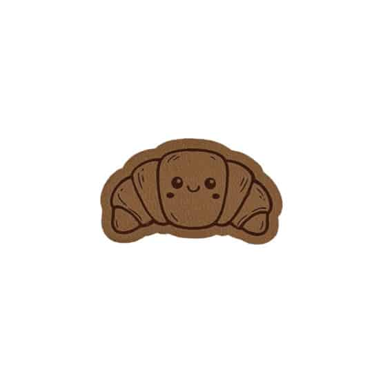Label Cute Croissant 48 X 29 Mm Camel Braun