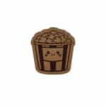 Label „Popcorn“ – 42 x 45 mm – Camel Braun