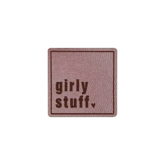 Label Girly Stuff 40 X 40 Mm Rose