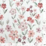 Musselin Blush Sage Flowers Warmweiss