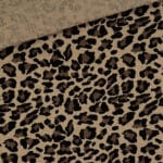 Musselin Leoprint Camel Beige 1