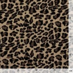 Musselin Leoprint Camel Beige