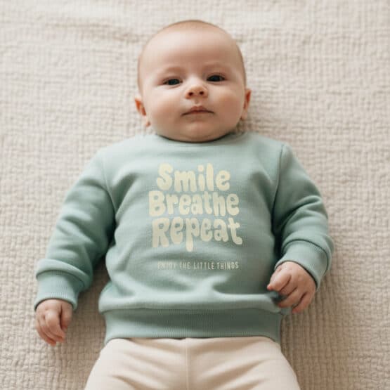 Plotterfolie Perlmutt Smile Breathe Repeat