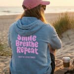 Plotterfolie Rosa Smile Breathe Repeat 1