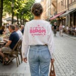 Plottermotiv Pink Leinenbluse Kik