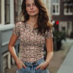 Rippenjersey Retroflowers