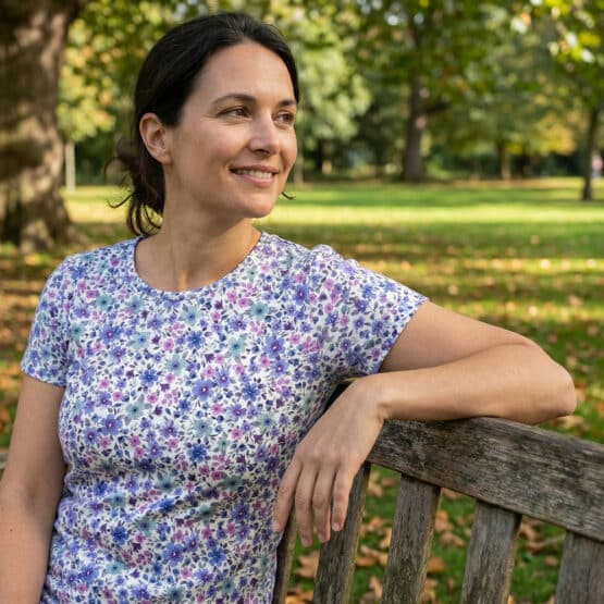 Single Jersey Lavendelblau Blueten Kif 4