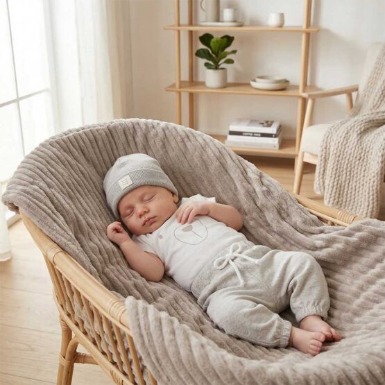 Baby Beige Shirt Finn Hose Levin Beanie Noel Streifen Fleece Kik