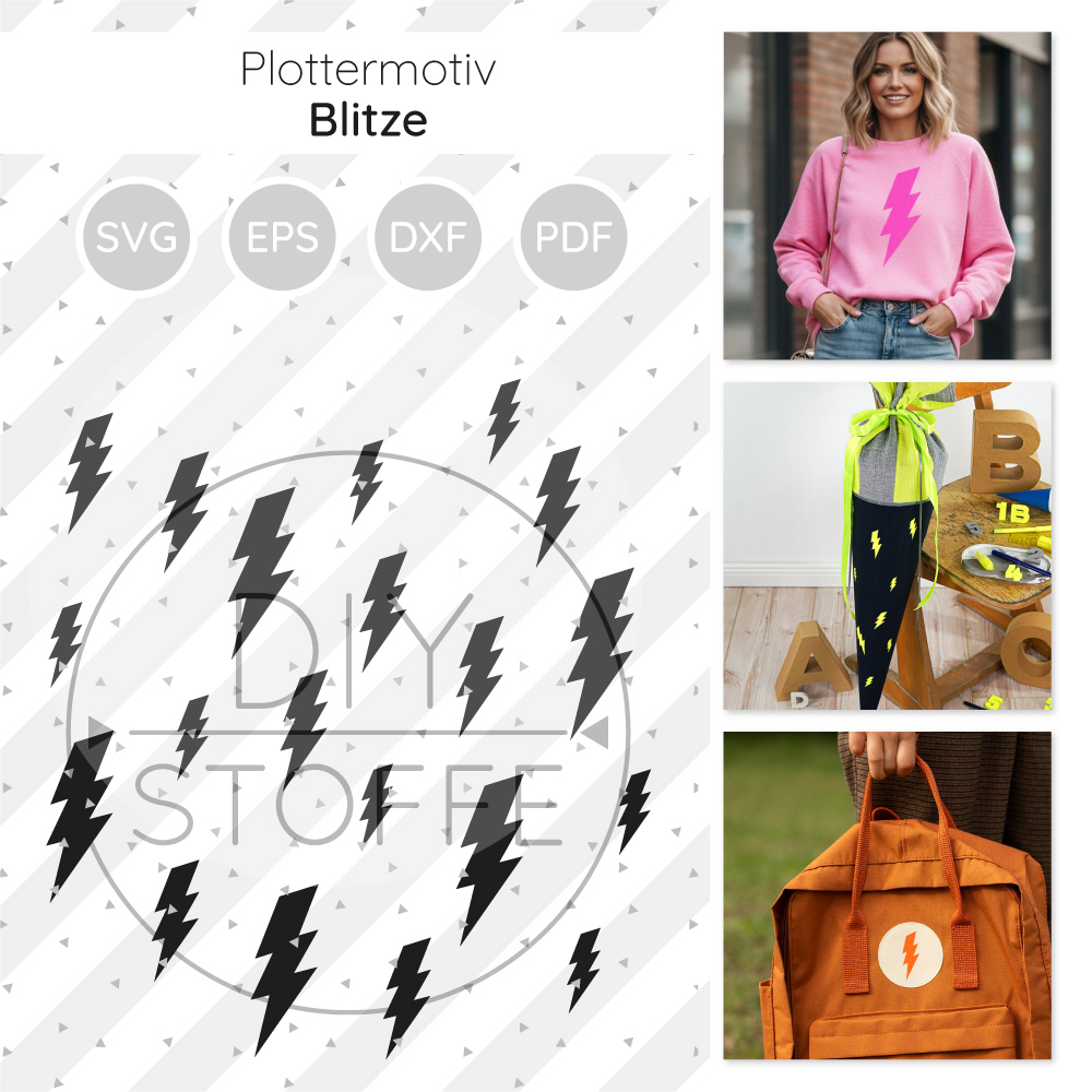 Blitze Plottermotiv Diy Stoffe 1 Blitze Plottermotiv Diy Stoffe 1