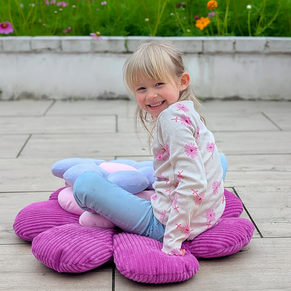 Diy Stoffe Inspiration 604jn Blumen Kissen Frotteejersey Pastellmintgruen Lavendel Rosa Velvet Breitcord Fuchsia Natur