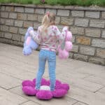 Diy Stoffe Inspiration 604p Blumen Kissen Frotteejersey Pastellmintgruen Lavendel Rosa Velvet Breitcord Fuchsia Natur