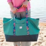 Diy Stoffe Inspiration 605a Strandtasche Xl Aquamarin Outdoor Gurtband
