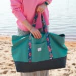 Diy Stoffe Inspiration 605b Strandtasche Xl Aquamarin Outdoor Gurtband