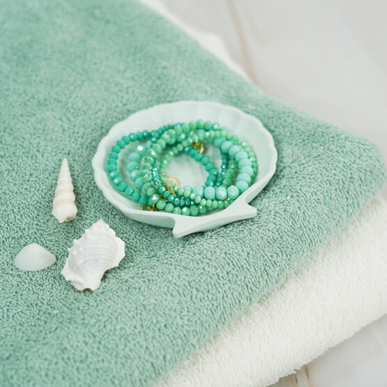 Diy Stoffe Inspiration 605i Giessen Paket Wellness Mint Muscheln Pigment Pinie Frottee