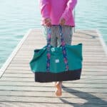 Diy Stoffe Inspiration 605k Strandtasche Xl Aquamarin Outdoor Gurtband