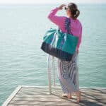 Diy Stoffe Inspiration 605l Strandtasche Xl Aquamarin Outdoor Gurtband
