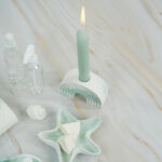 Diy Stoffe Inspiration 605m Giessen Paket Wellness Mint Muscheln Buchstaben Kerzenhalter Pigment Pinie