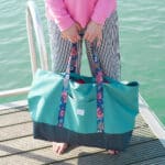 Diy Stoffe Inspiration 605p Strandtasche Xl Aquamarin Outdoor Gurtband