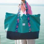 Diy Stoffe Inspiration 605q Strandtasche Xl Aquamarin Outdoor Gurtband