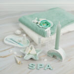 Diy Stoffe Inspiration 605x Giessen Paket Wellness Mint Muscheln Schale Oval Buchstaben Kerzenhalter Pigment Pinie Frottee