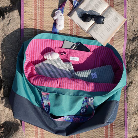 Diy Stoffe Inspiration 606a Strandtasche Xl Aquamarin Outdoor Gurtband