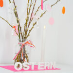 Diy Stoffe Inspiration 607b Giessen Paket Ostern Satin Organzaband Buchstaben Filz Ei Hase Blume