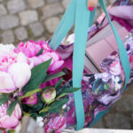 Diy Stoffe Inspiration 608h Strandtasche Xl Streifen Painted Flowers Gurtband