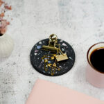 Diy Stoffe Inspiration 608i Giessen Untersetzer Rund Kreis Raysin Schwarz Farbpigment