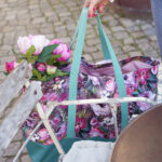 DIY Stoffe Inspiration - Strandtasche XL - Painted Flowers - Gurtband