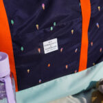 Diy Stoffe Inspiration 609e Strandtasche Xl Eiscreme Dunkelblau Label Gurtband