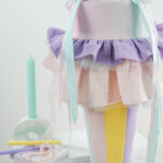 Diy Stoffe Inspiration 609s Schultuete Rainbow Stripes Bastelvorlage Giessen Silikon Kerzenhalter