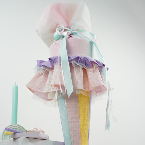 Diy Stoffe Inspiration 609u Schultuete Rainbow Stripes Bastelvorlage Giessen Silikon Kerzenhalter