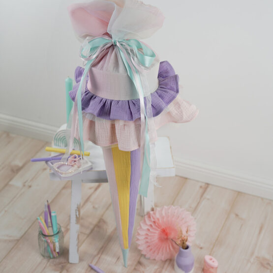 Diy Stoffe Inspiration 609w Schultuete Rainbow Stripes