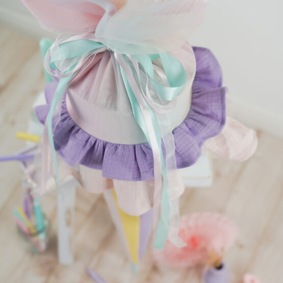 Diy Stoffe Inspiration 609x Schultuete Rainbow Stripes