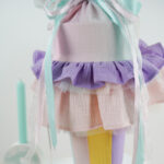 Diy Stoffe Inspiration 609y Schultuete Rainbow Stripes Bastelvorlage Giessen Silikon Kerzenhalter