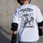 DIY Stoffe Outfit - Plott - Nacho Snack - Attack - Shirt Loose Fit - Folie - Schwarz - Mint