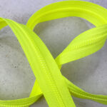 Endlos Kunststoffreißverschluss 3 Mm Neon Lime Nicht Teilbar 1
