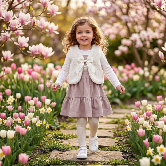 Fruehlingsoutfit Helles Altrosa Mit Weste Kik