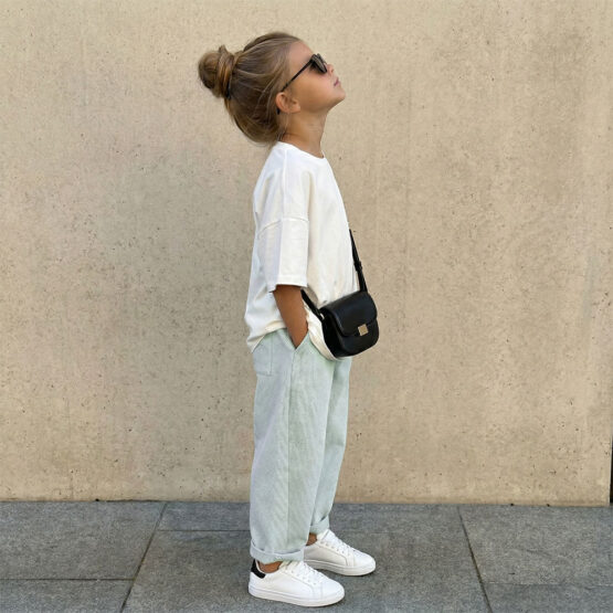 Hose Baumwoll Pique Helles Altmint 2 Kik