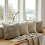 Kissen Leichter Canvas In Leinenoptik Palm Leaves Kik