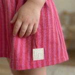 Label Love Doubleface Musselin Streifen Pink Kik