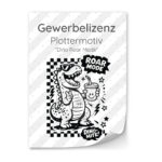 Lizenz Dino Roar Mode Plottermotiv Diy Stoffe