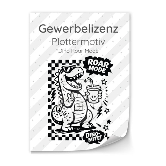 Lizenz Dino Roar Mode Plottermotiv Diy Stoffe