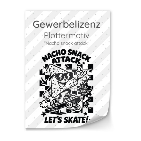 Lizenz Nacho Snack Attack Plottermotiv Diy Stoffe