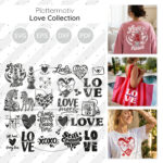 Love Collection Plottermotiv Diy Stoffe 1