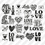 Love Collection Plottermotiv Diy Stoffe