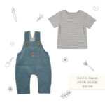 Outfit Fruehling Dusk Blue Beige